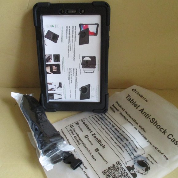 *iPad ZenRich Galaxy Tab A 8.0 Case (2019) Shockproof Case, Strap & Stand - Picture 2 of 9